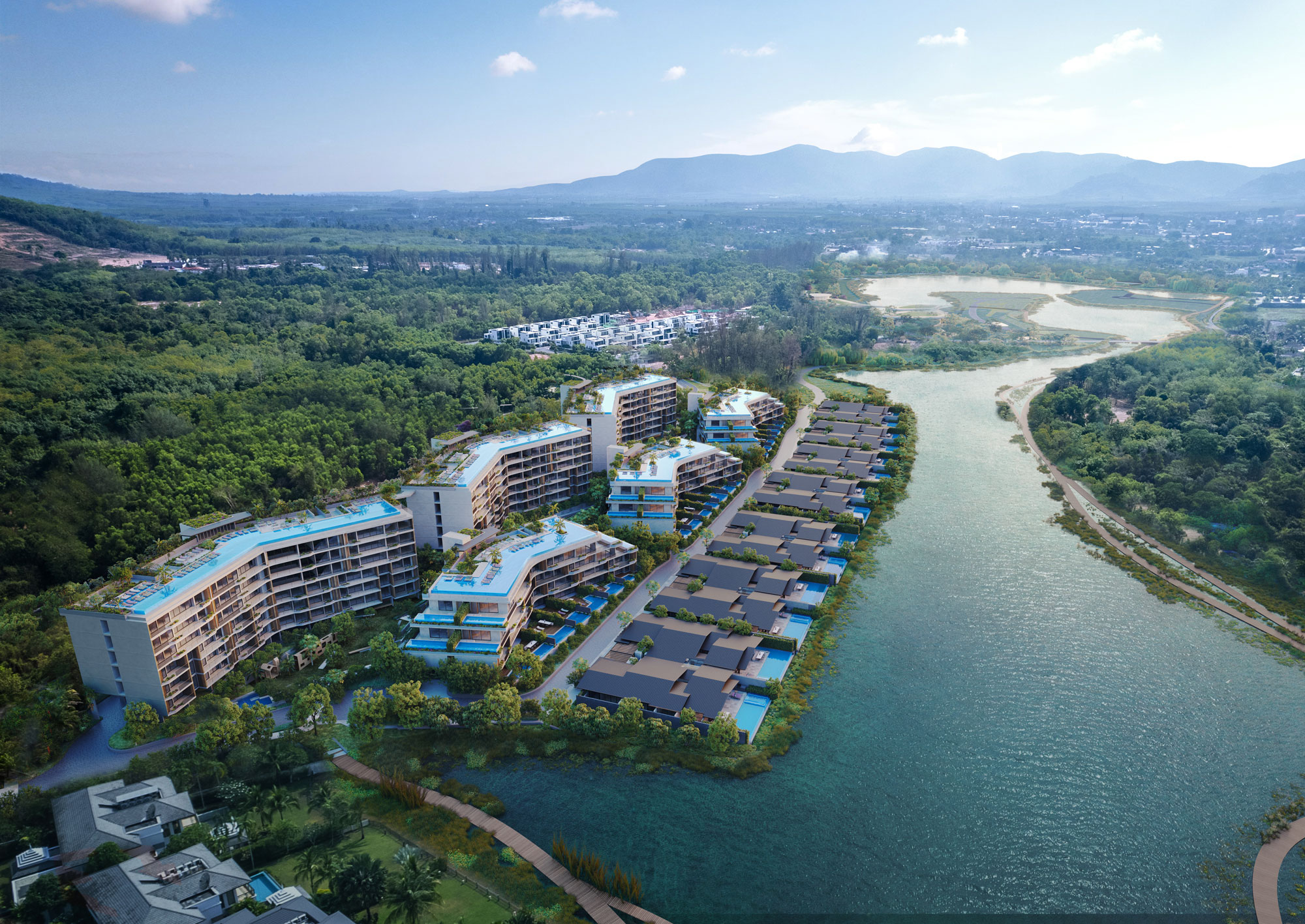 Waterfront Villas Aerial 1