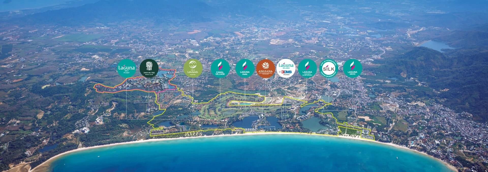 Laguna Aerial Map Facilities